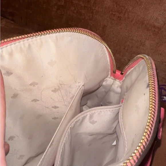 Kate Spade Payton Medium Dome Satchel in Garden Pink Saffiano Leather - Picture 10 of 14